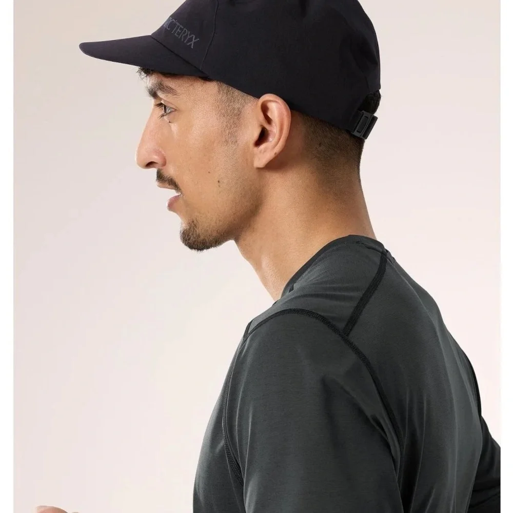 A7-01 NEW Size S-M Arcteryx Paltz Cap Running Hat Black Arc'teryx （57cm）